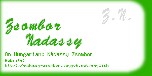 zsombor nadassy business card
